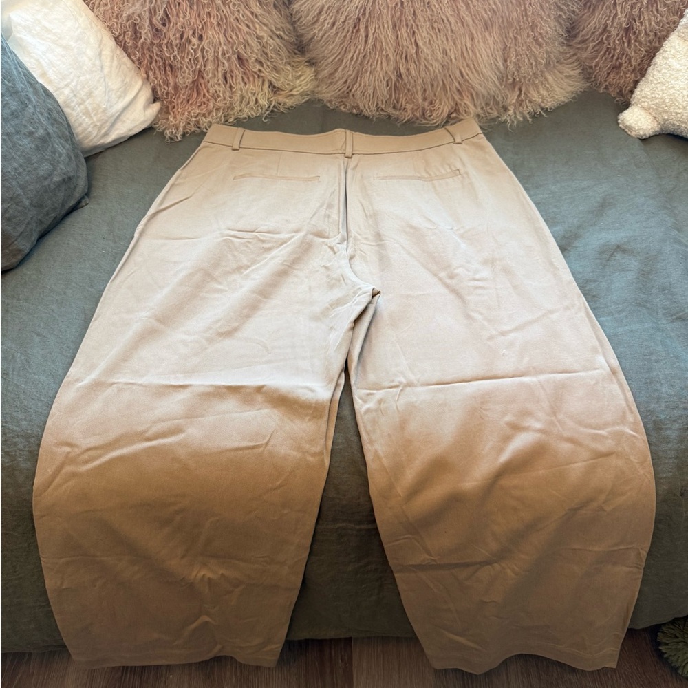 Everlane Wide Leg Pants Trousers 16 Women Draper Pleated Buttersmooth High Waist - Picture 3 of 6